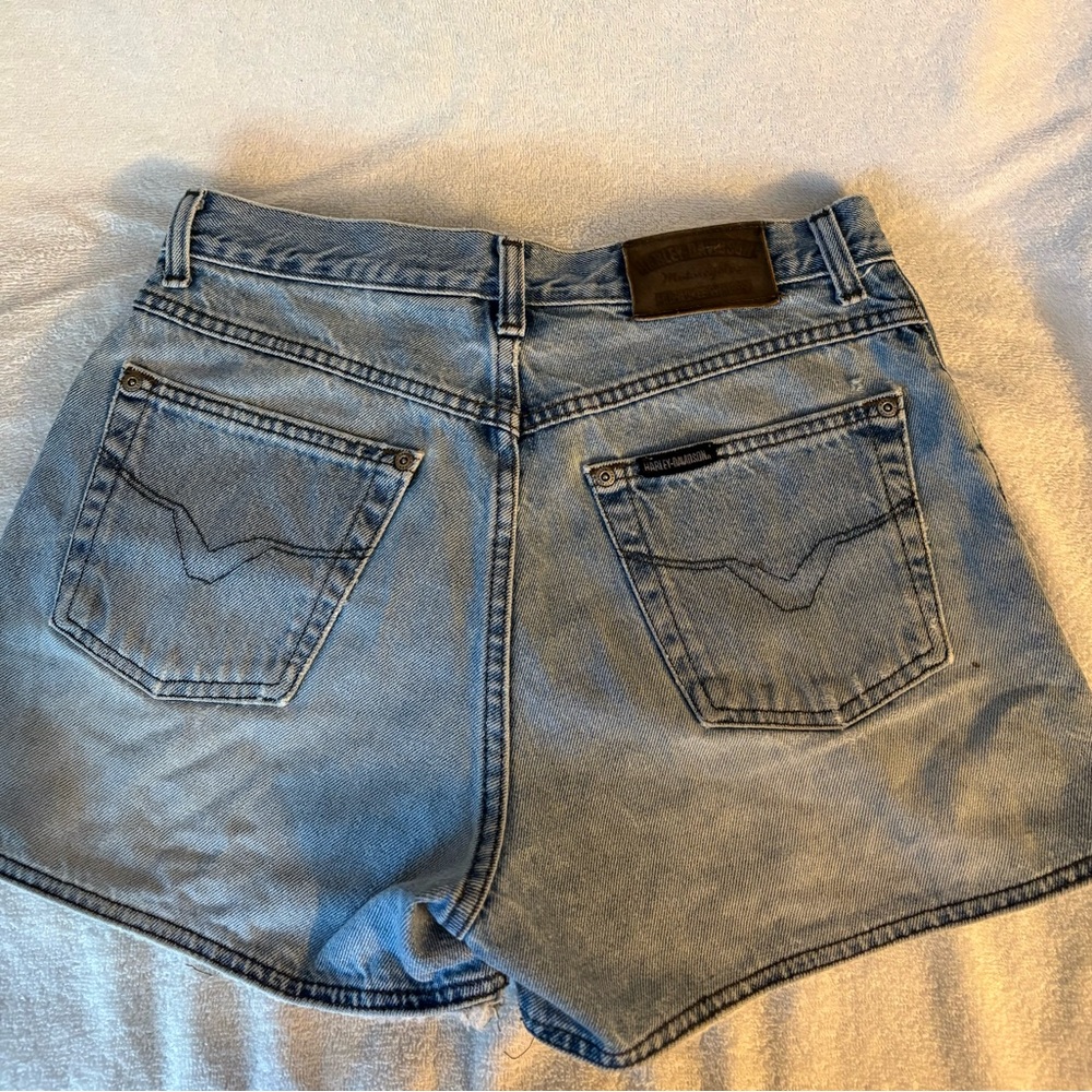 Vintage Harley-Davidson Blue Denim Women Shorts - Picture 5 of 7